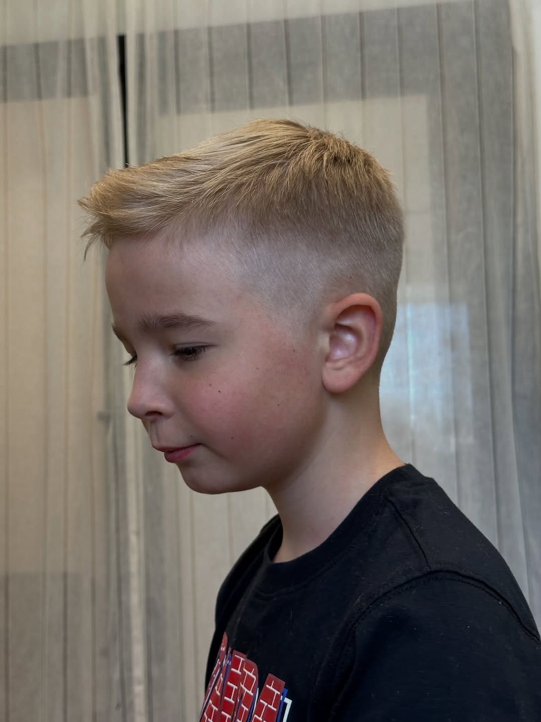 Youthful High-and-Tight Blonde Crop