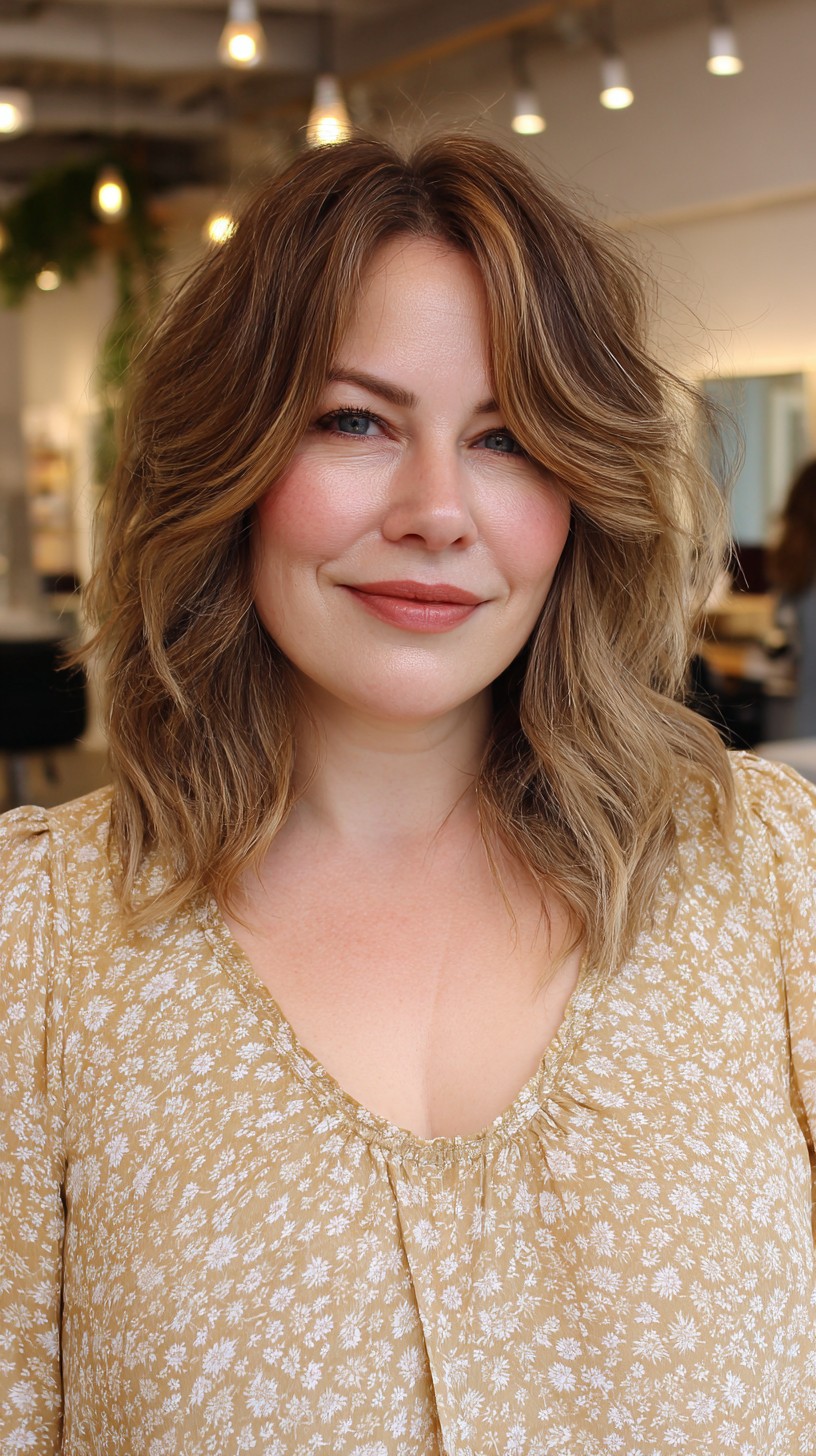 Breezy Blonde Waves with Subtle Lowlights