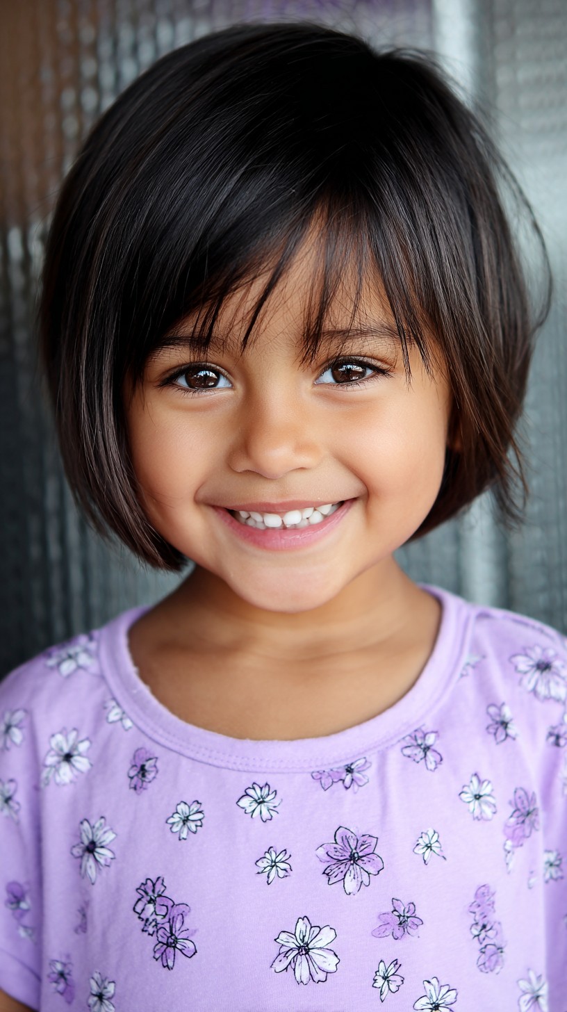 Charmante, zottelige Bobfrisur mit weichen Stufen