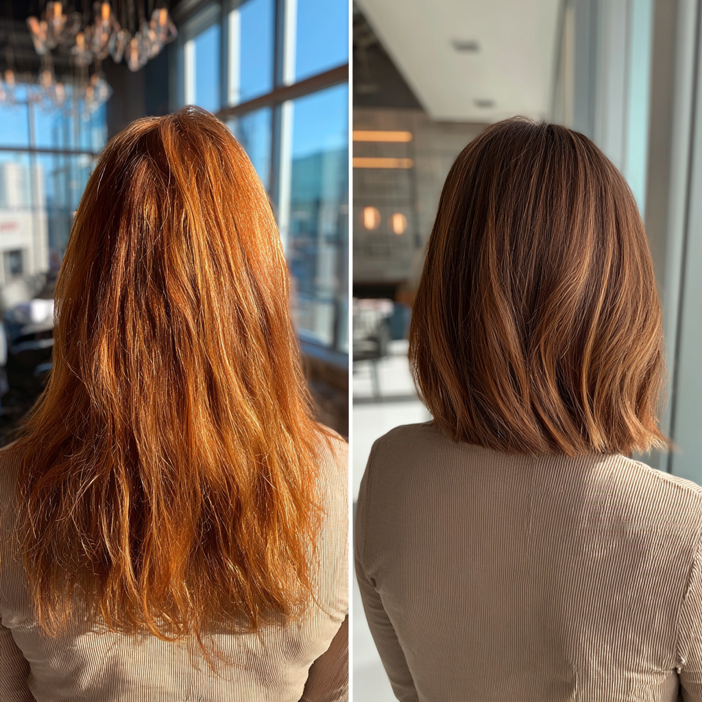 Chic Warm Brunette Textured Bob with Soft Layers