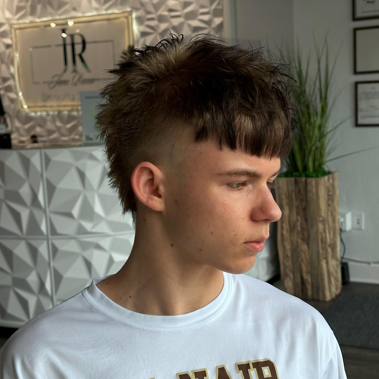 Choppy Fringe with Textured Crown for Teens