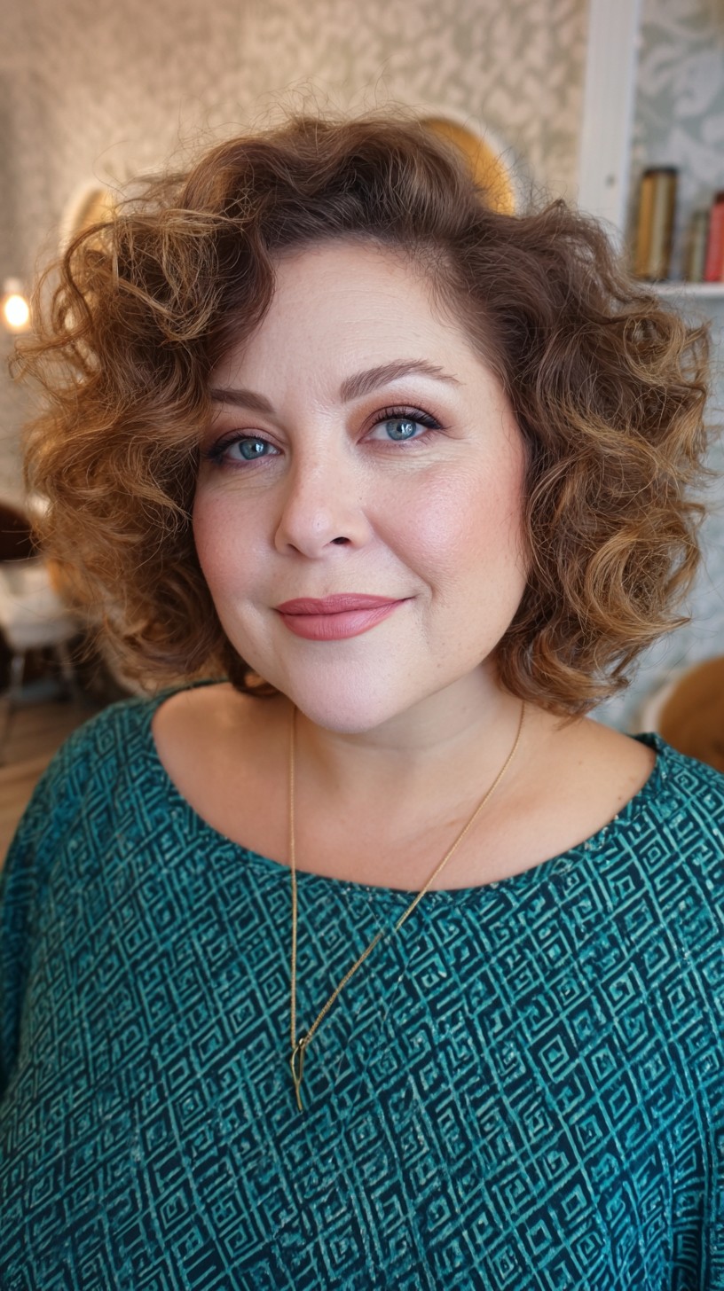 Copper Curls with Voluminous Layers