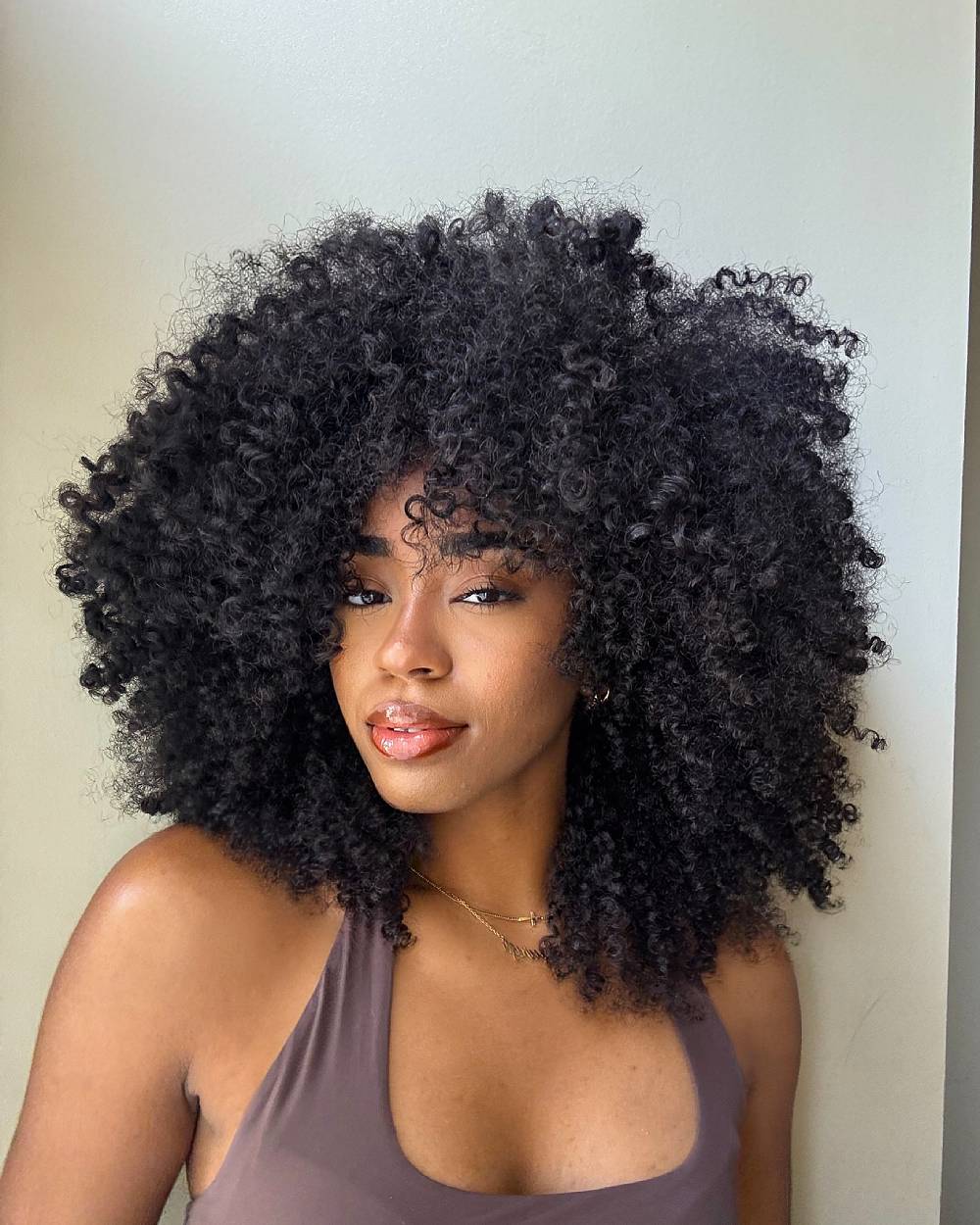 Dynamic Layered Curly Afro