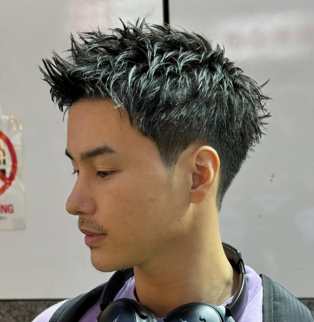 Edgy Tousled Peaks with Tapered Sides