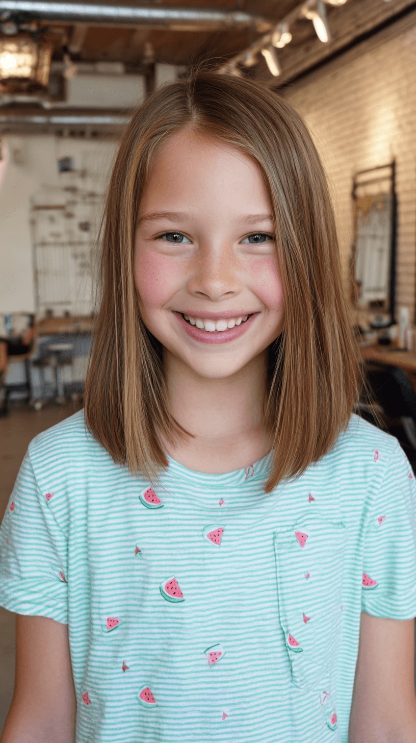 Effervescent Mid-Length Cut with Gentle Face Framing