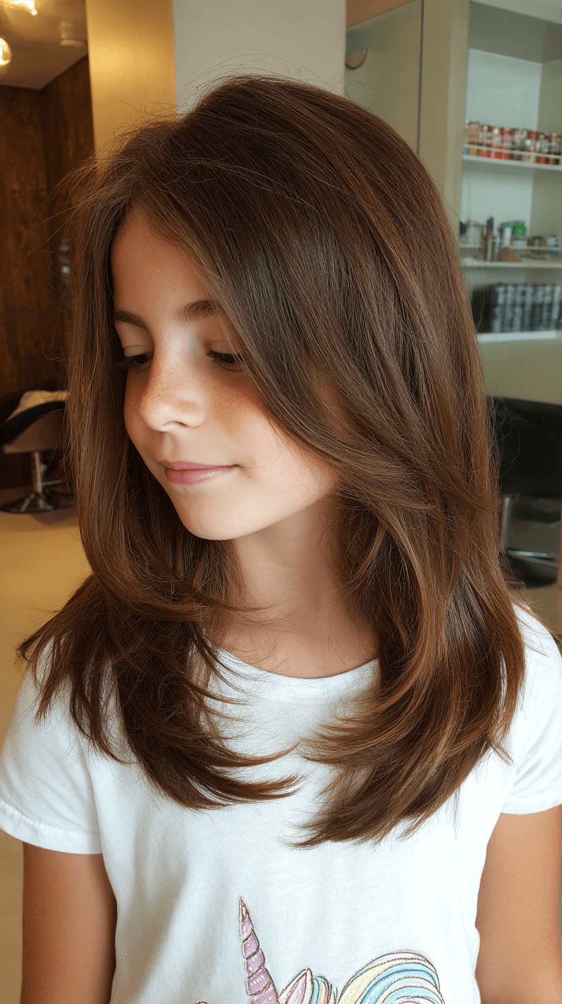 Flowing Brunette Layers with Soft Ends