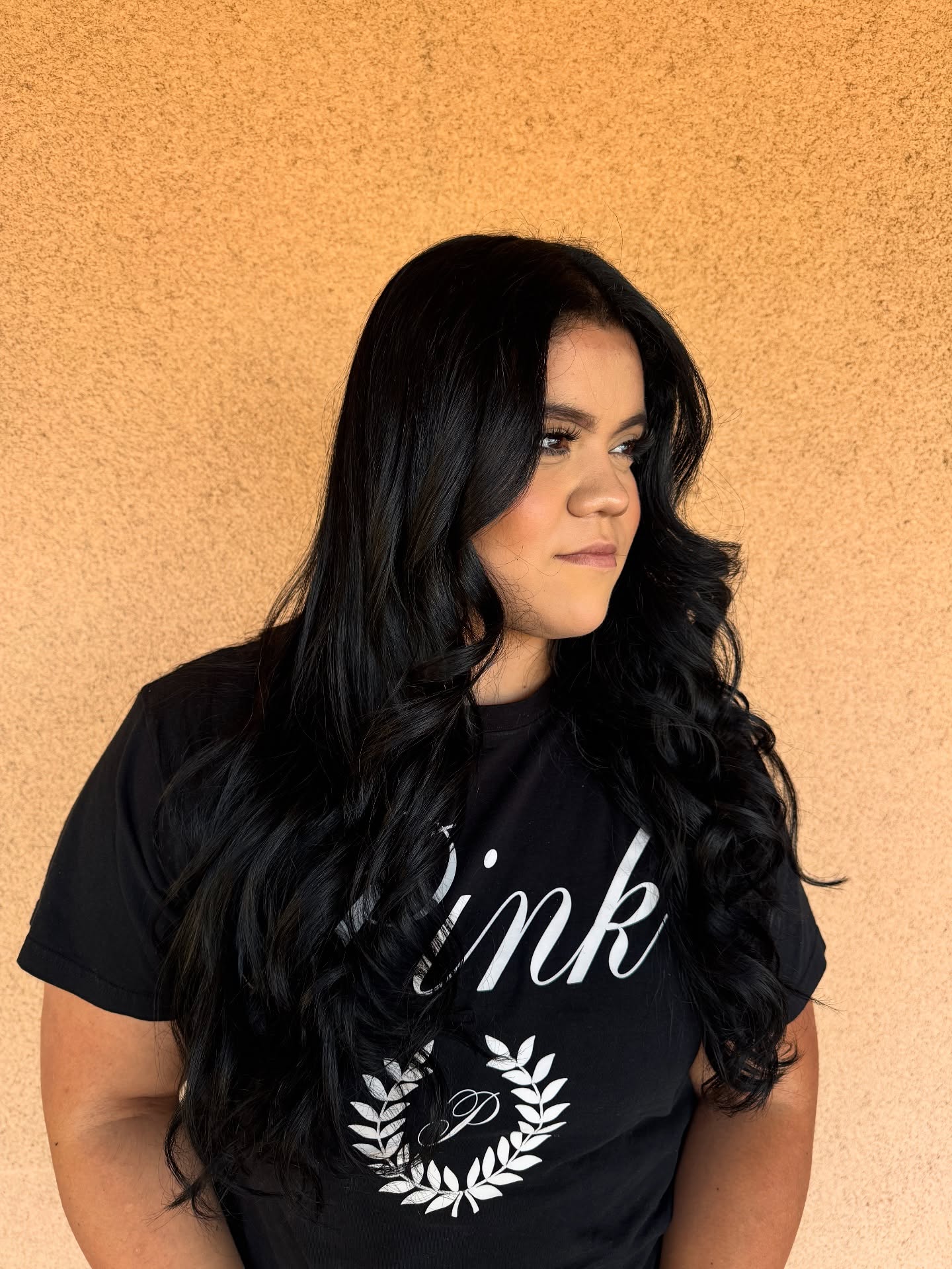 Glamorous Deep Black Voluminous Curls