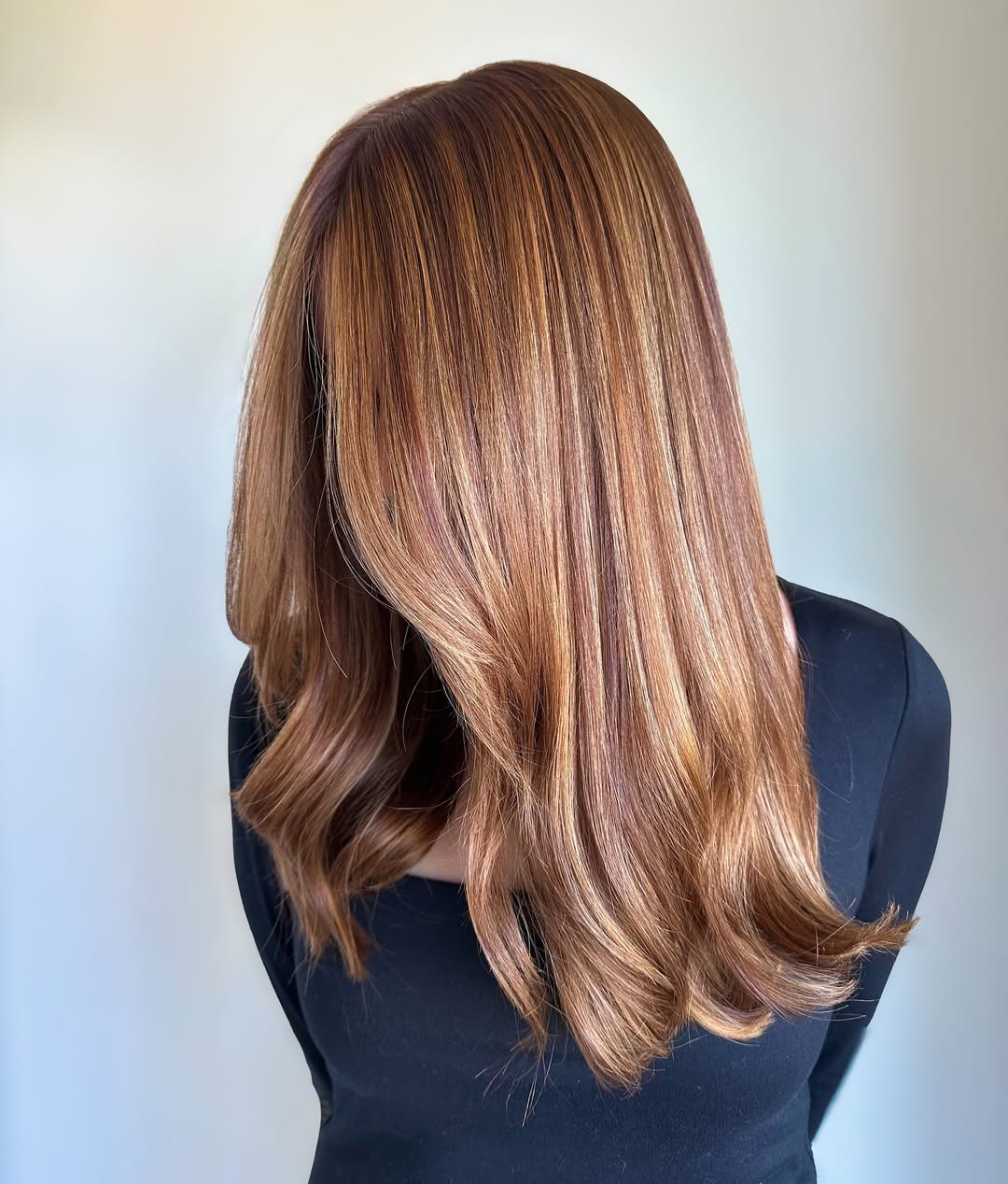 Gleaming Light Auburn with Subtle Waves