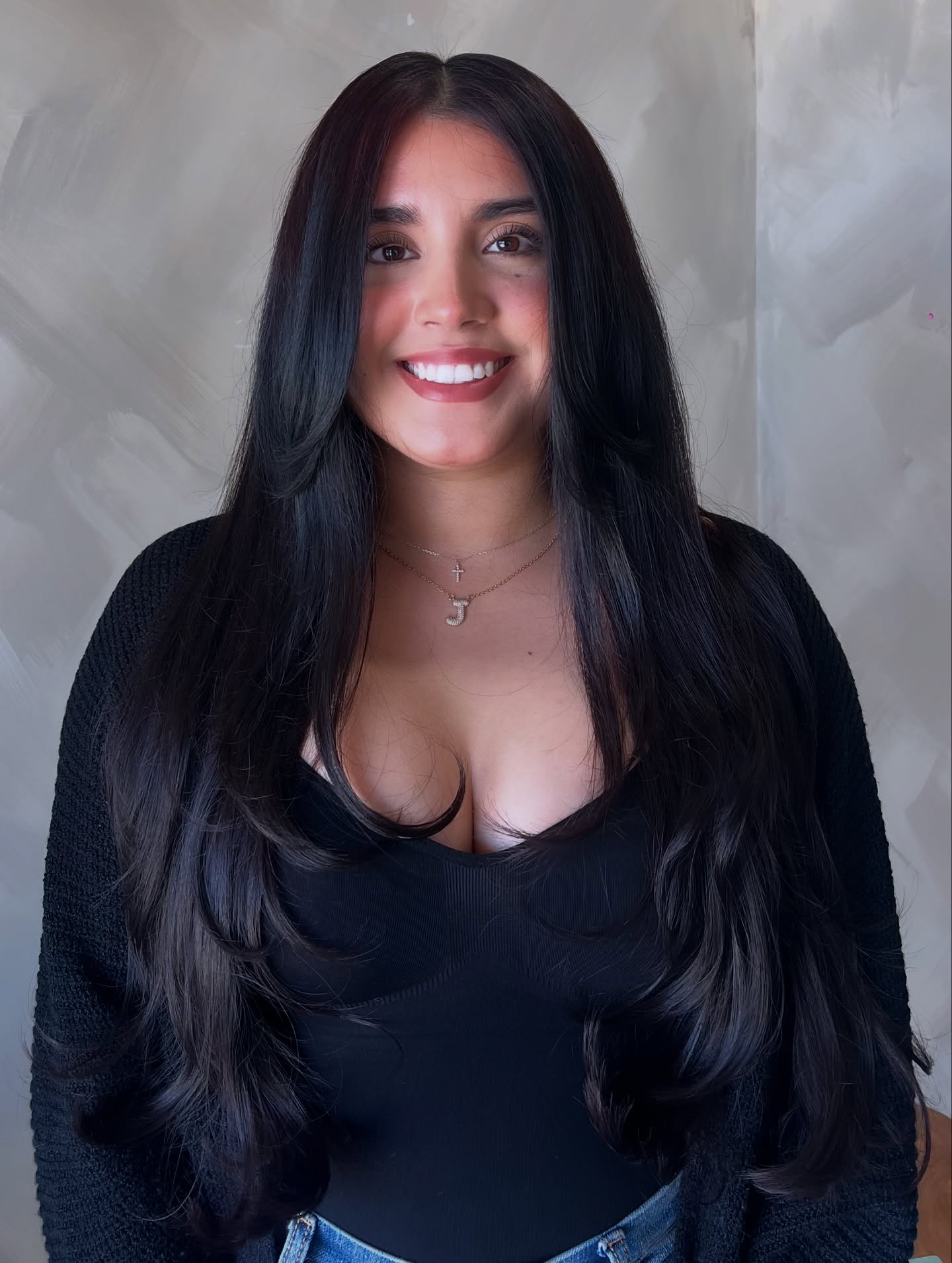 Glossy Midnight Layers with Subtle Waves