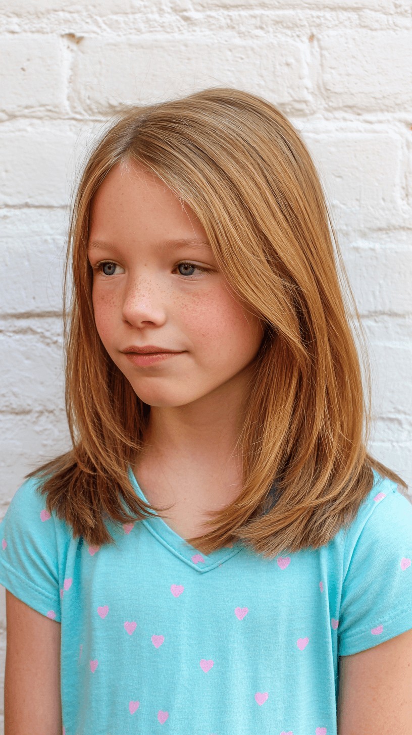 Light Caramel Long Layers with Natural Flow