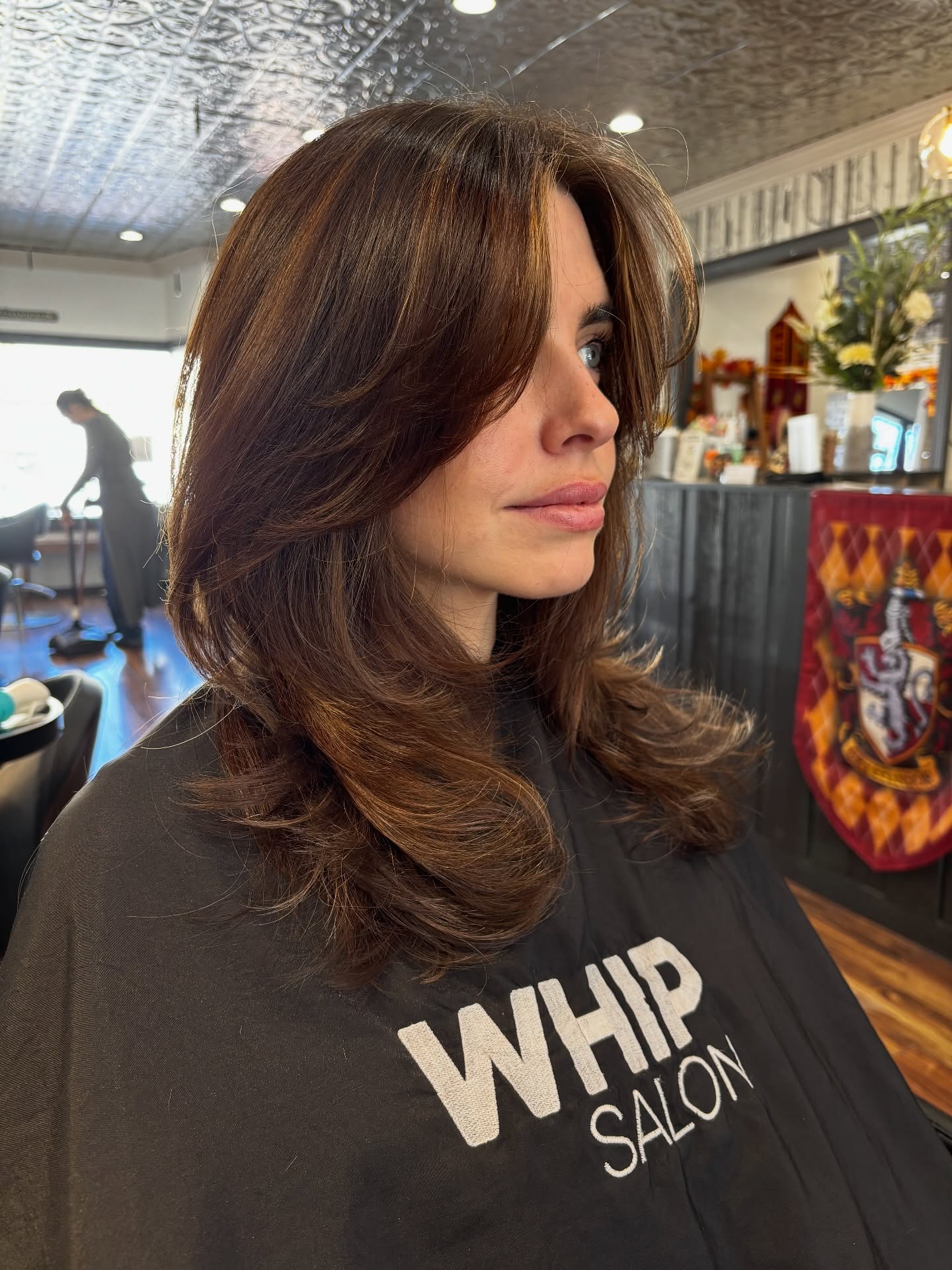 Luxurious Chestnut Layers with Soft Volume