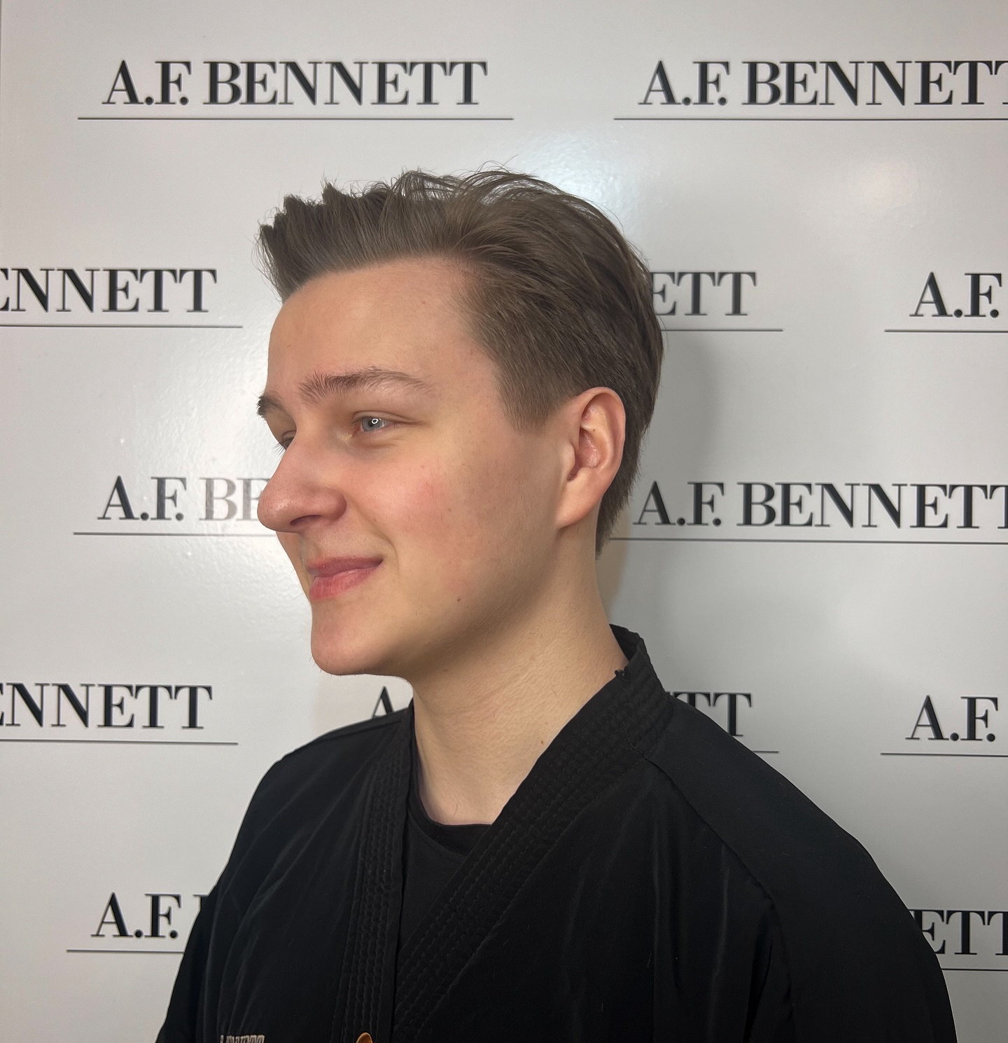 Modern Textured Side Sweep for Teens