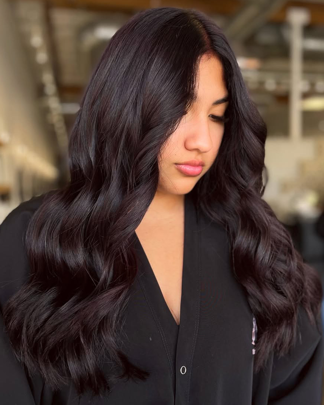 Opulent Midnight Waves with Subtle Texture