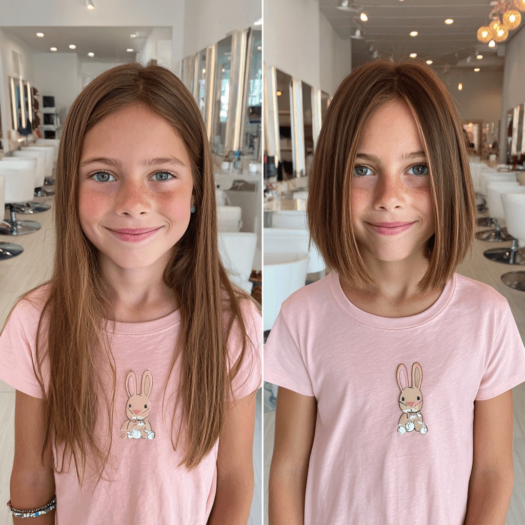 Playful Mid-Length Cut with Textured Ends