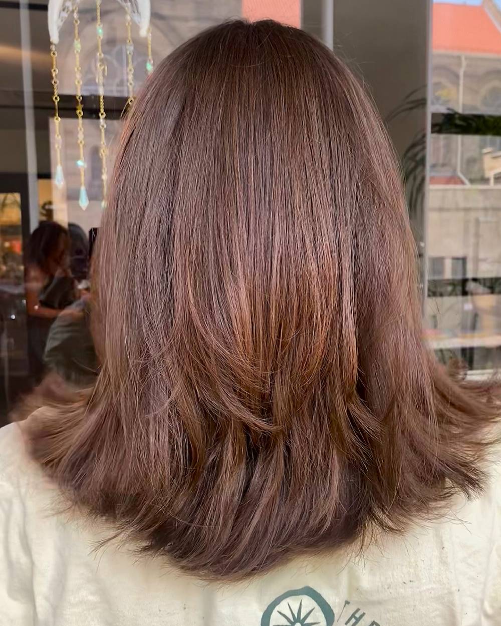 Soft Textured Mid-Length Cut with Gentle Layers
