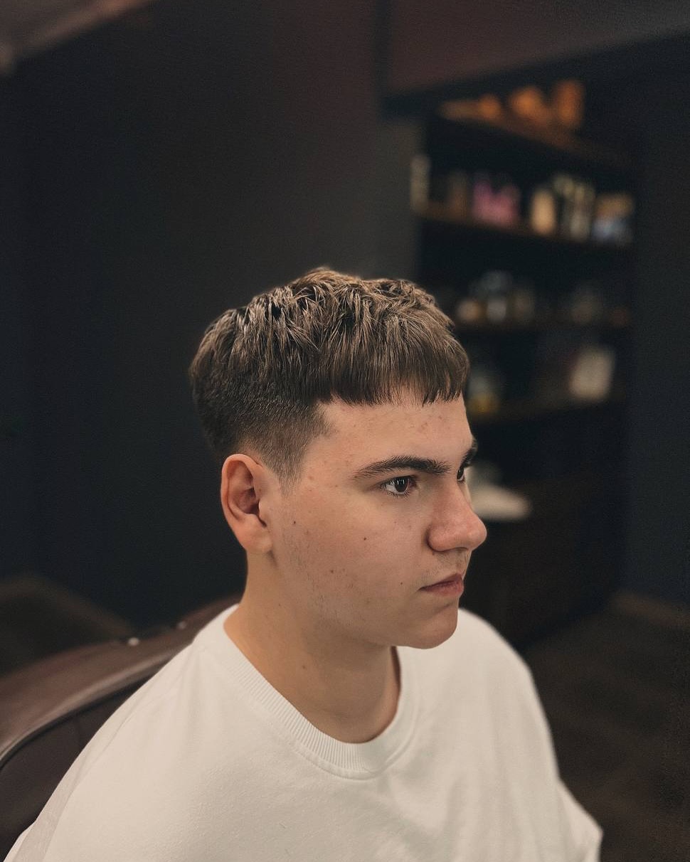 Stylish Blended Crop with Textured Fringe