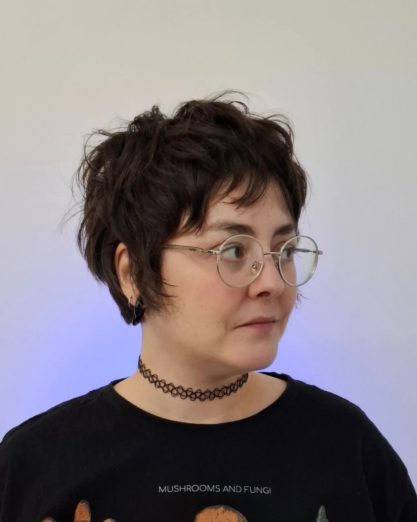 Textured Raven-Black Pixie with Artful Waves