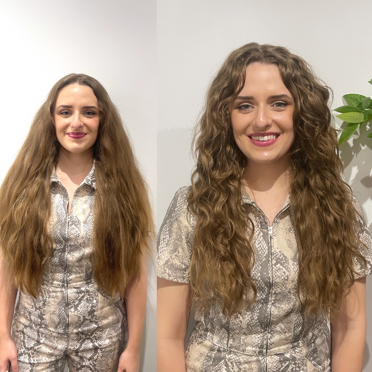 Transformative Cascading Curls for Round Faces