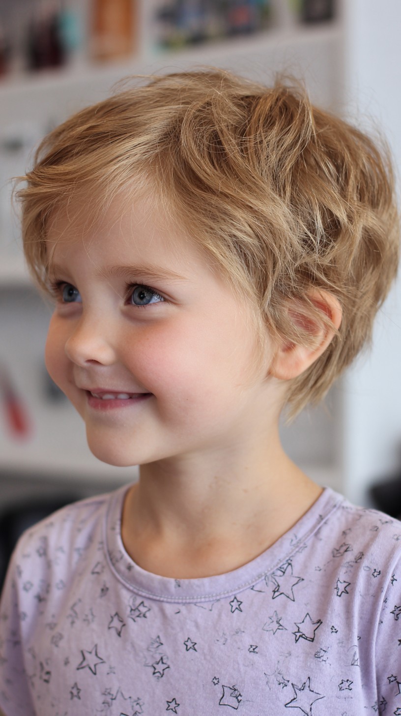 Verspielter, zerzauster Pixie-Look für junge Mädchen