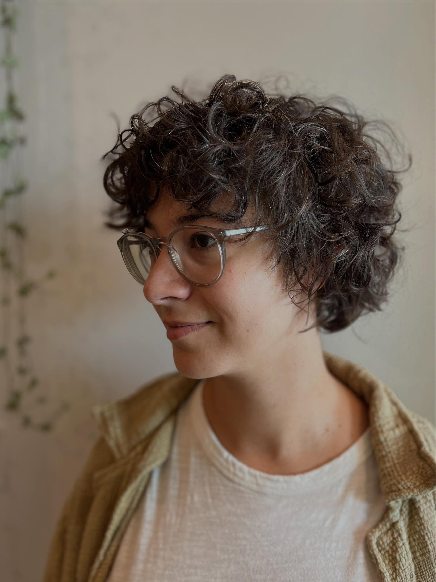 Charming Short Curly Cut with Natural Texture
