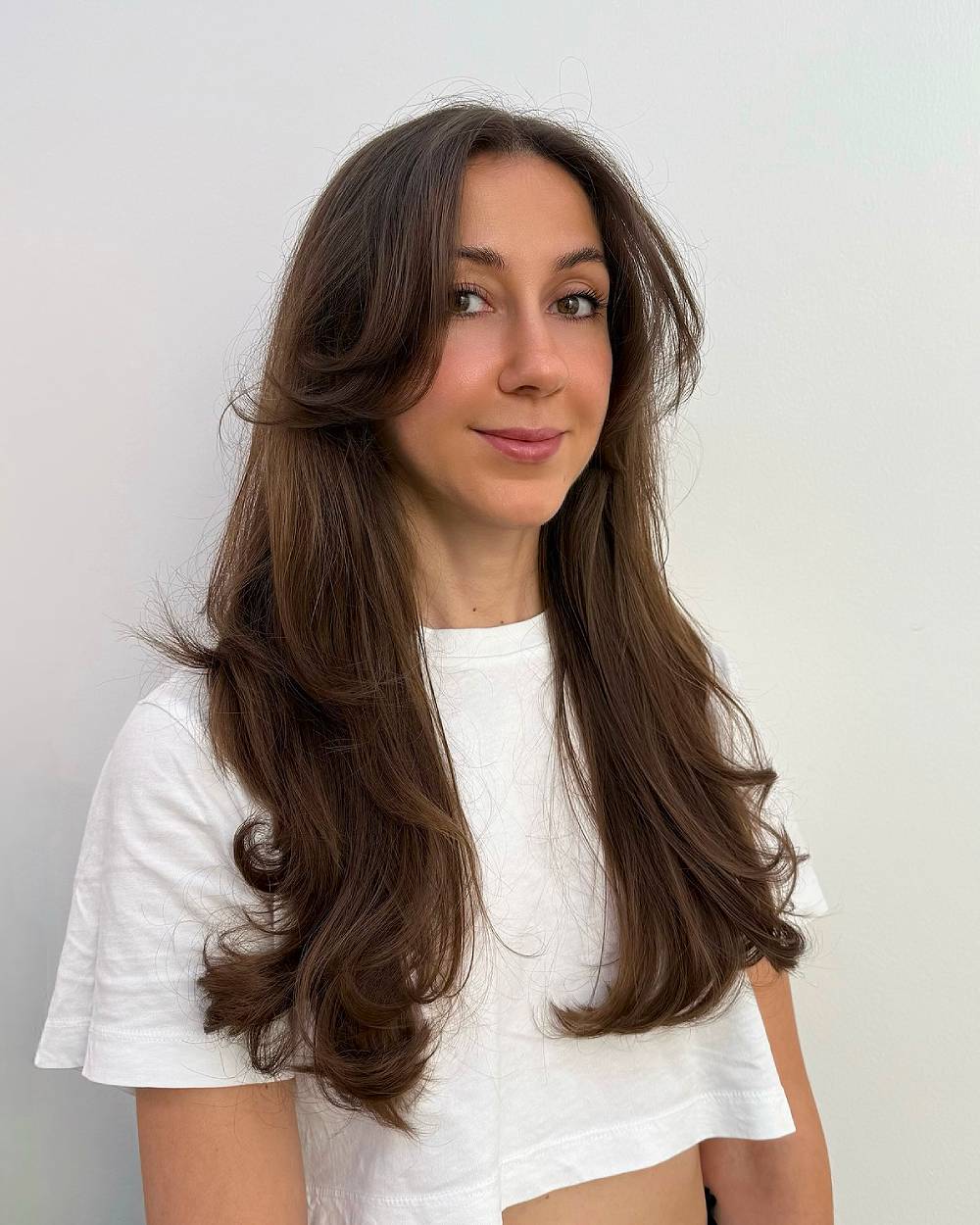 Chic Long Layered Cut with Subtle Face-Framing Layers