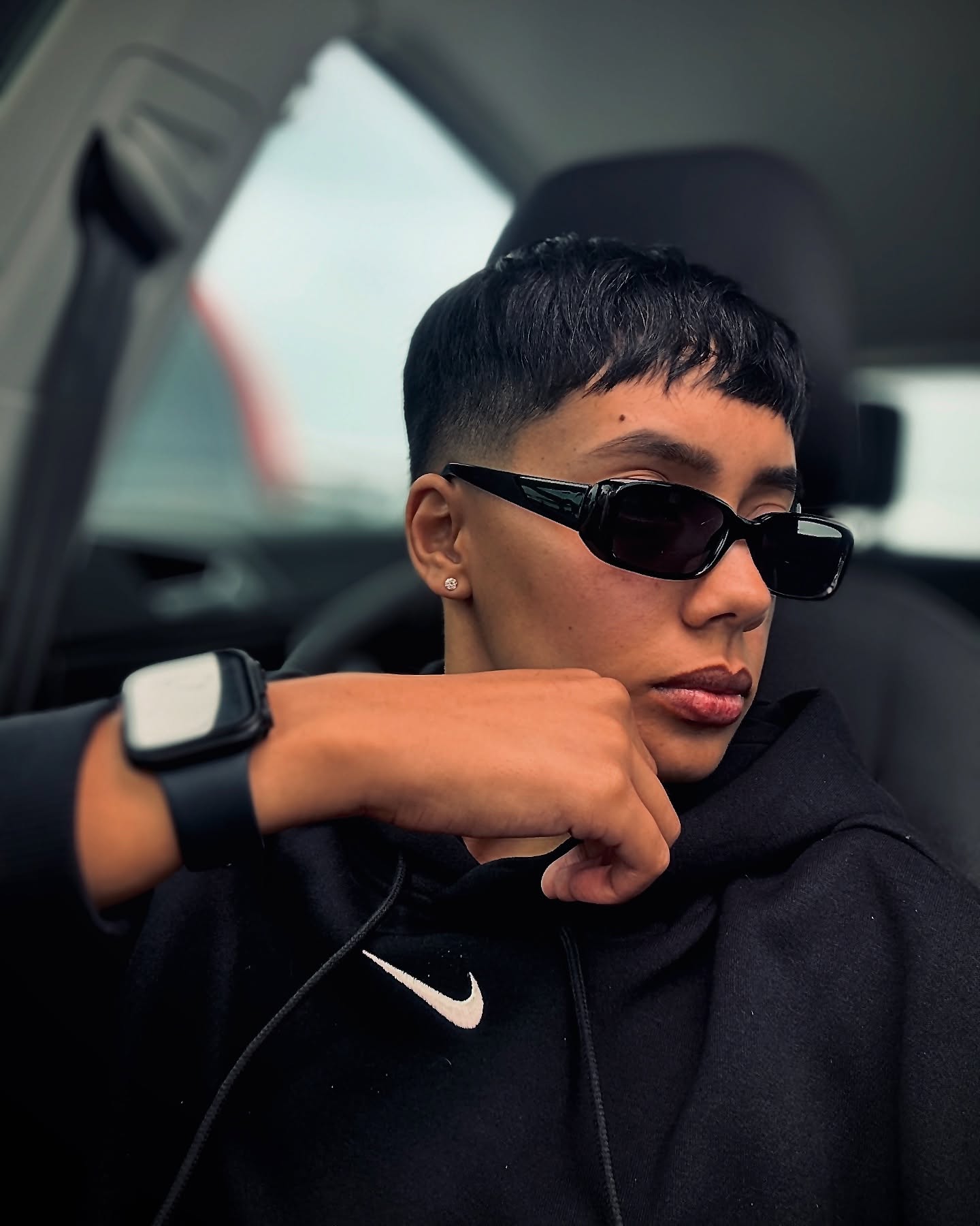 Edgy Short Pixie with Tapered Sides