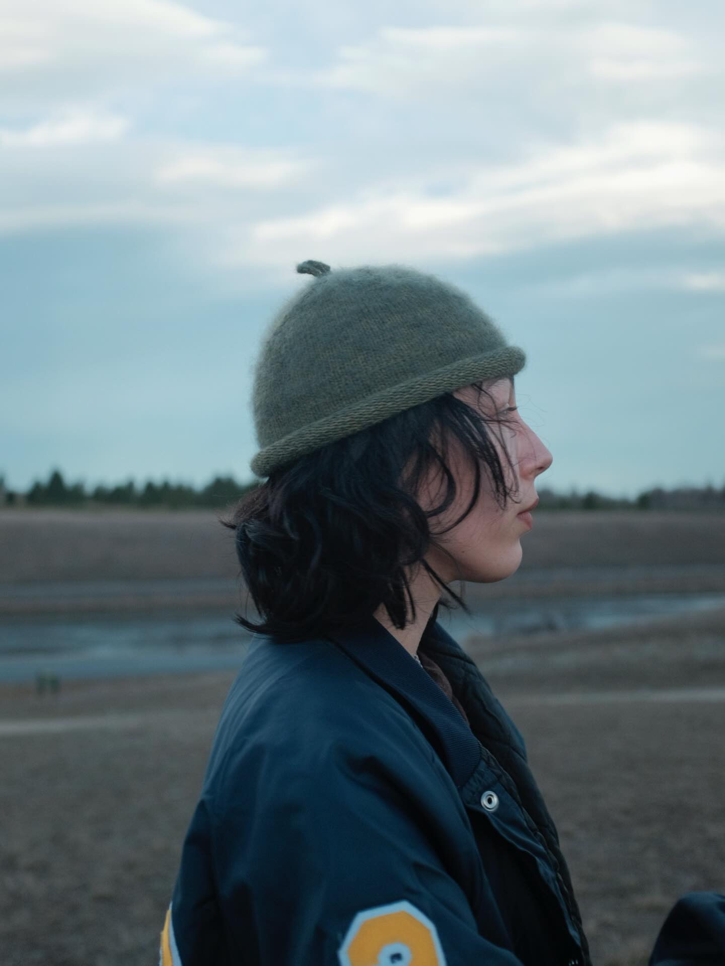 Effortless Curly Bob with Beanie