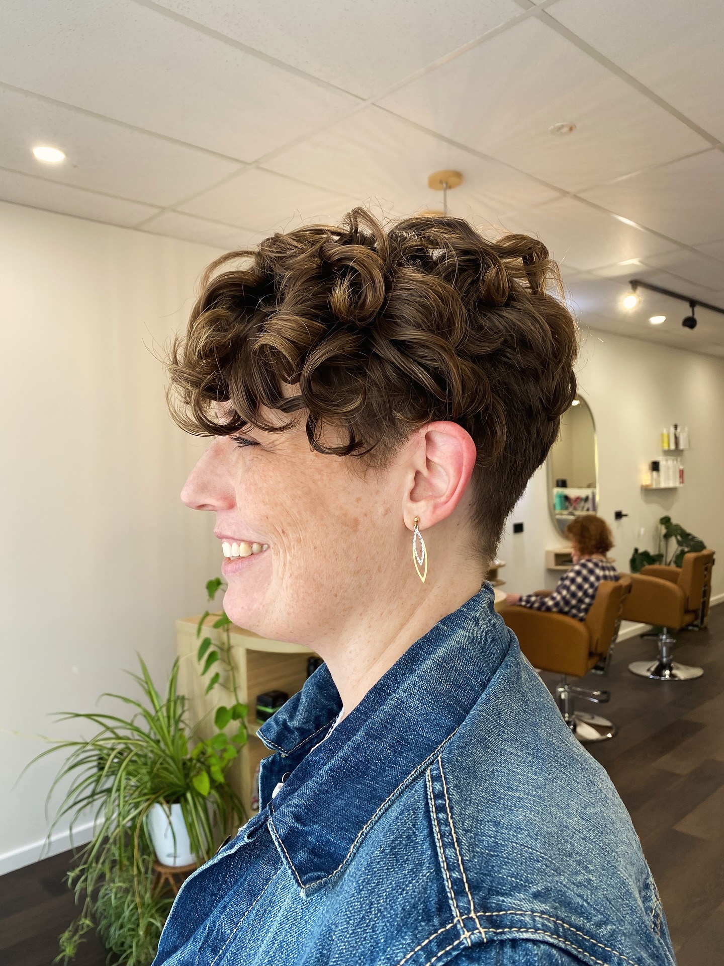 Elegant Volumetric Deep Brown Curly Updo