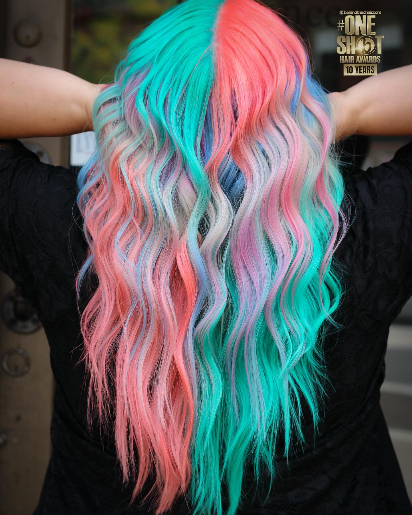 Fiery Sunset Peacock Waves