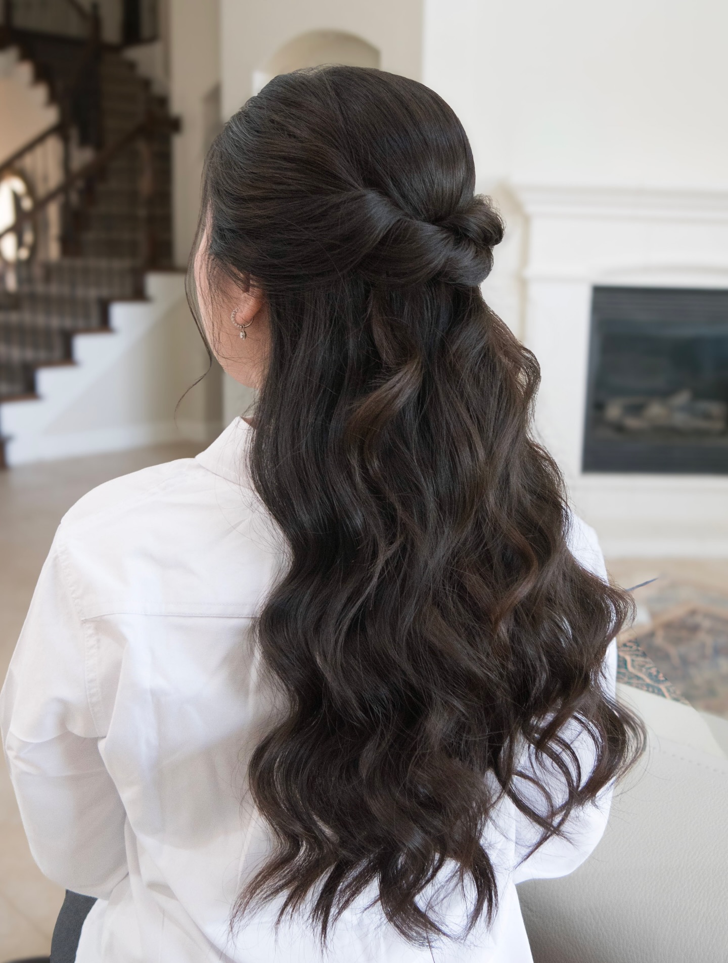 Flowing Locks with Intricate Knot Accents