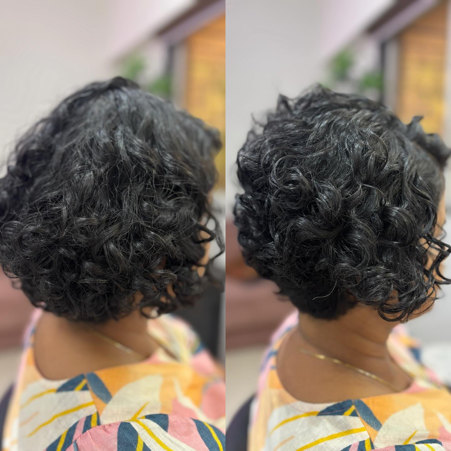 Playful Curly Bob with Lively Layers