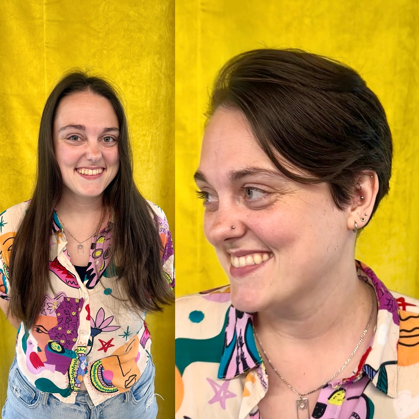 Striking Contrast Short Cut with Dramatic Tapering