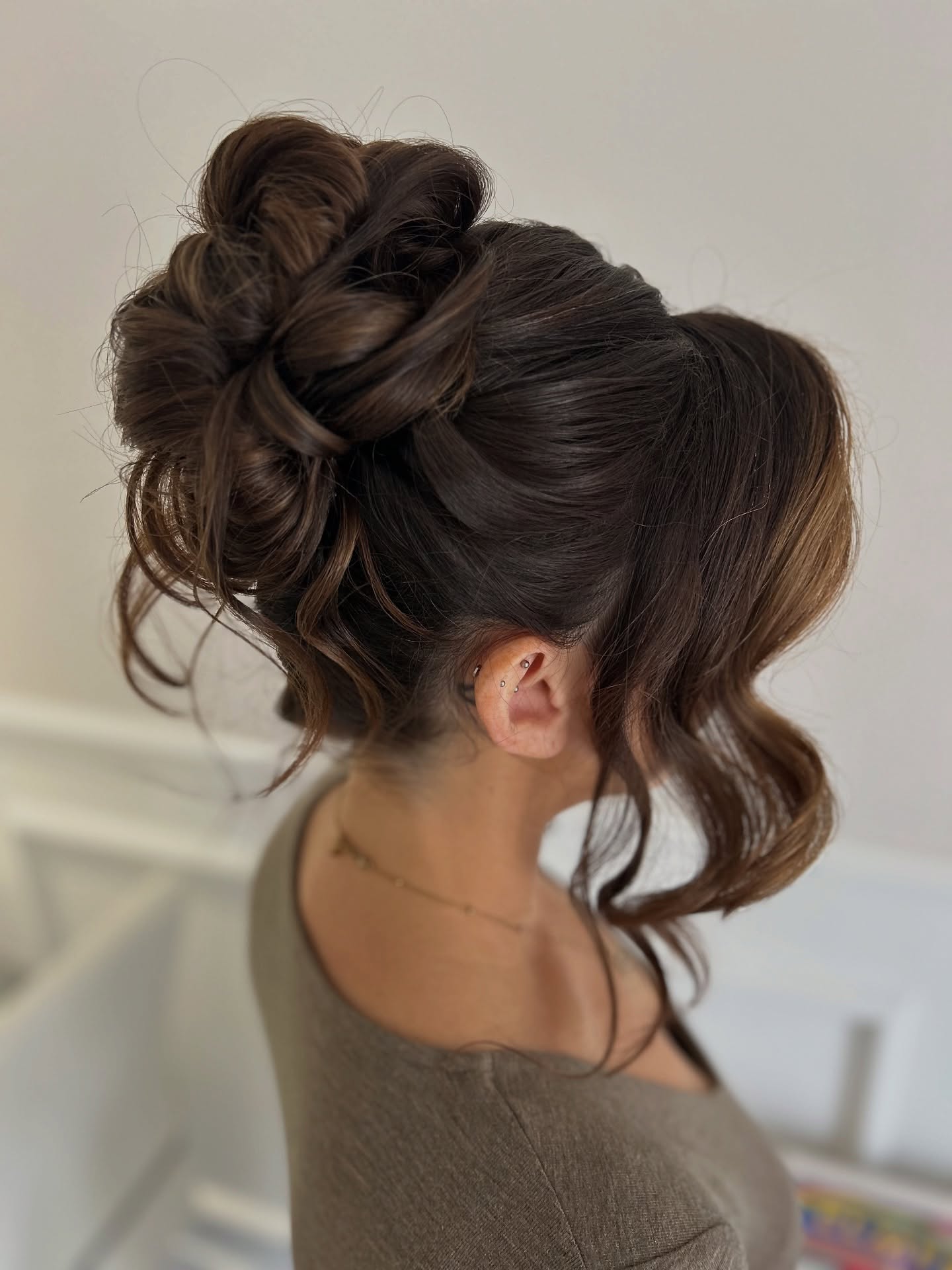 Chic Espresso Voluminous Braided Bun