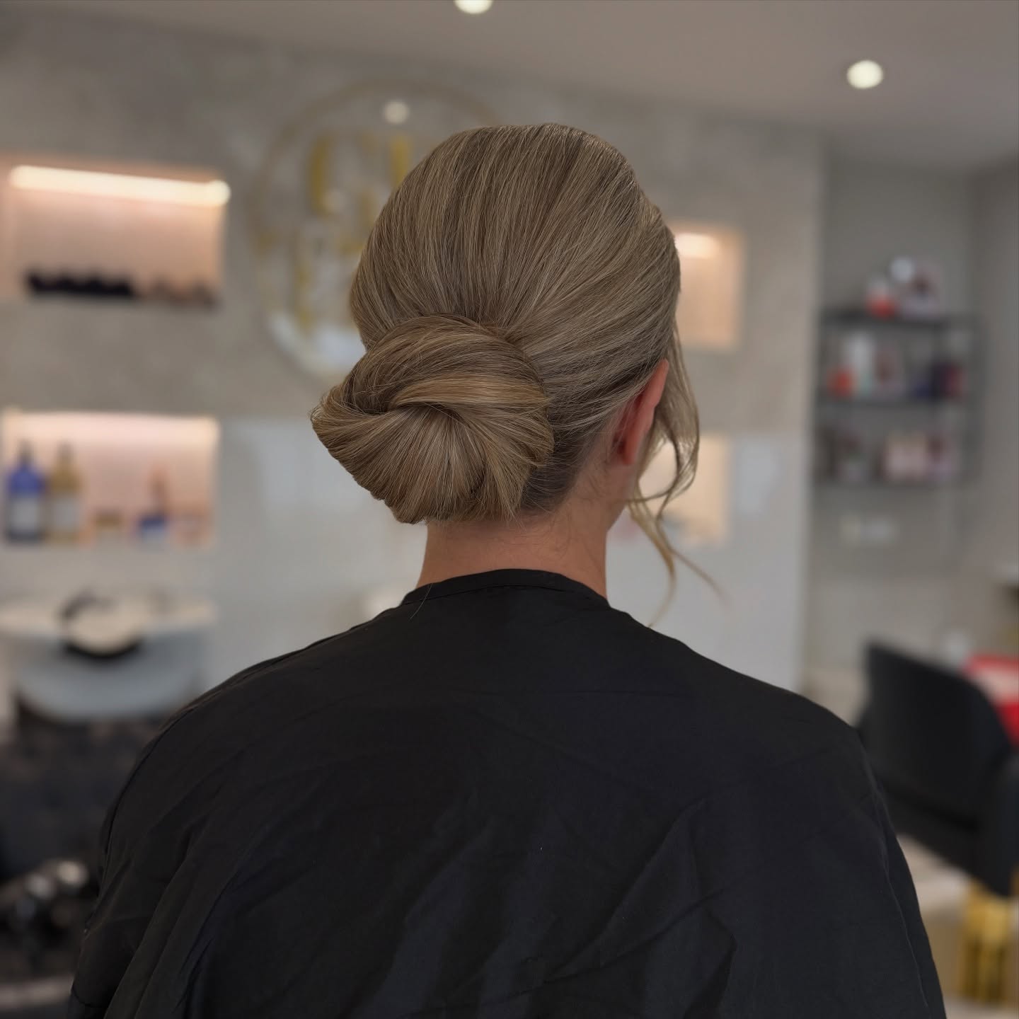 Elegant Low Chignon with a Twist