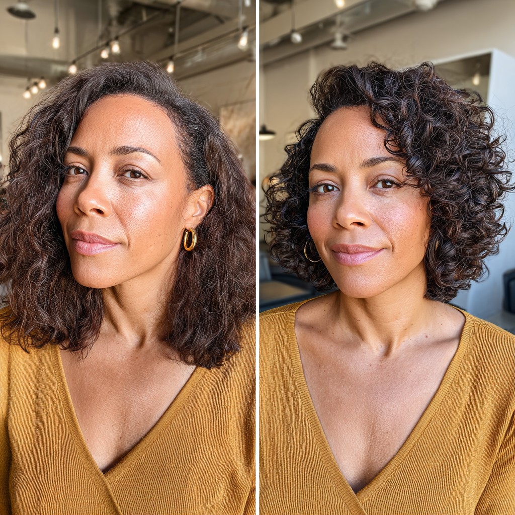 Elegantly Defined Mocha Ringlets