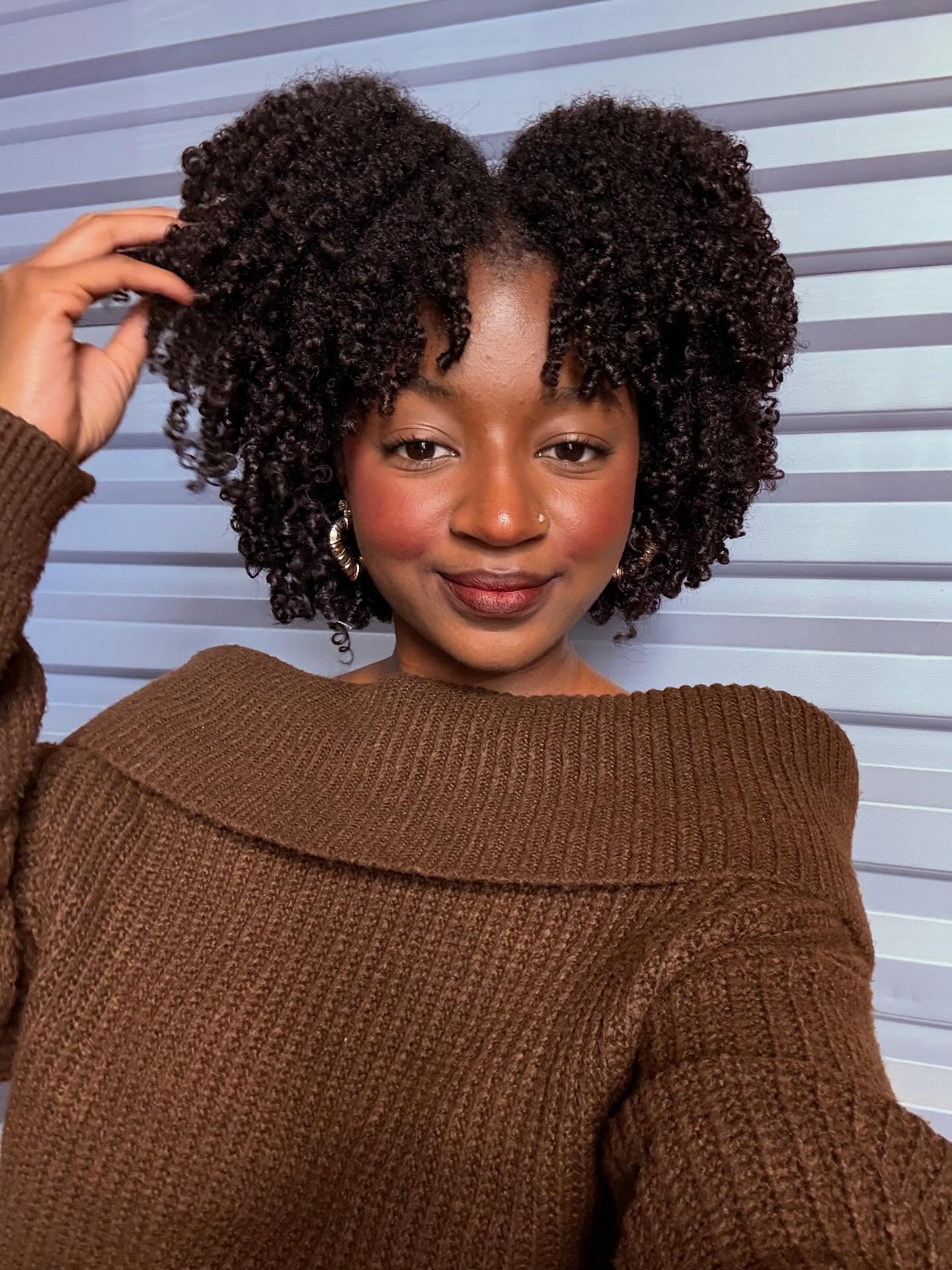Lush Radiant Coiled Bob with Natural Volume