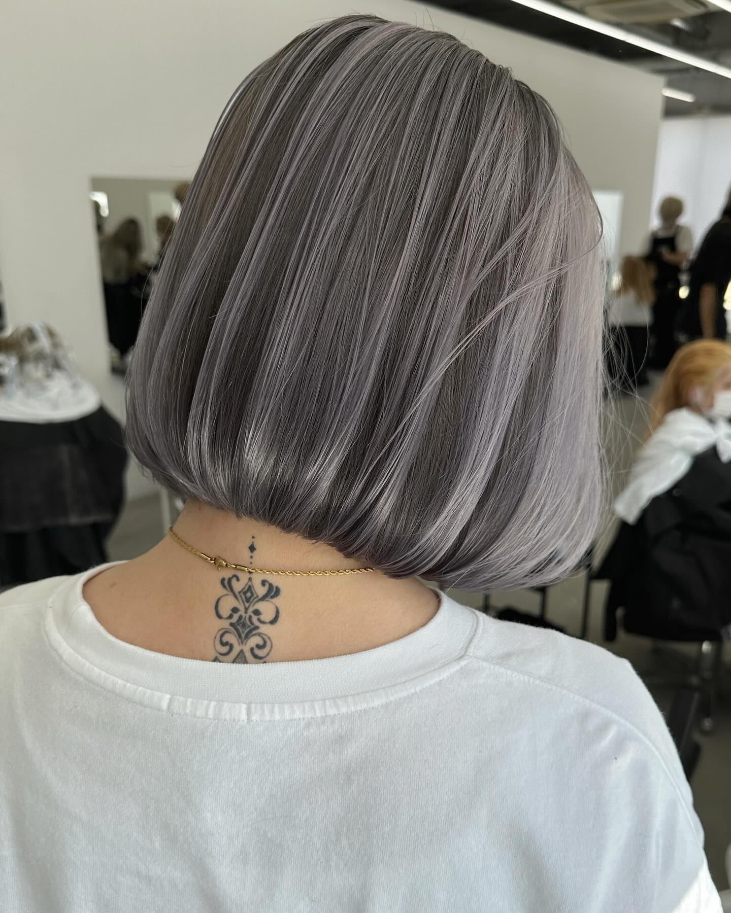 Modern Silver Bob with Precision Cut
