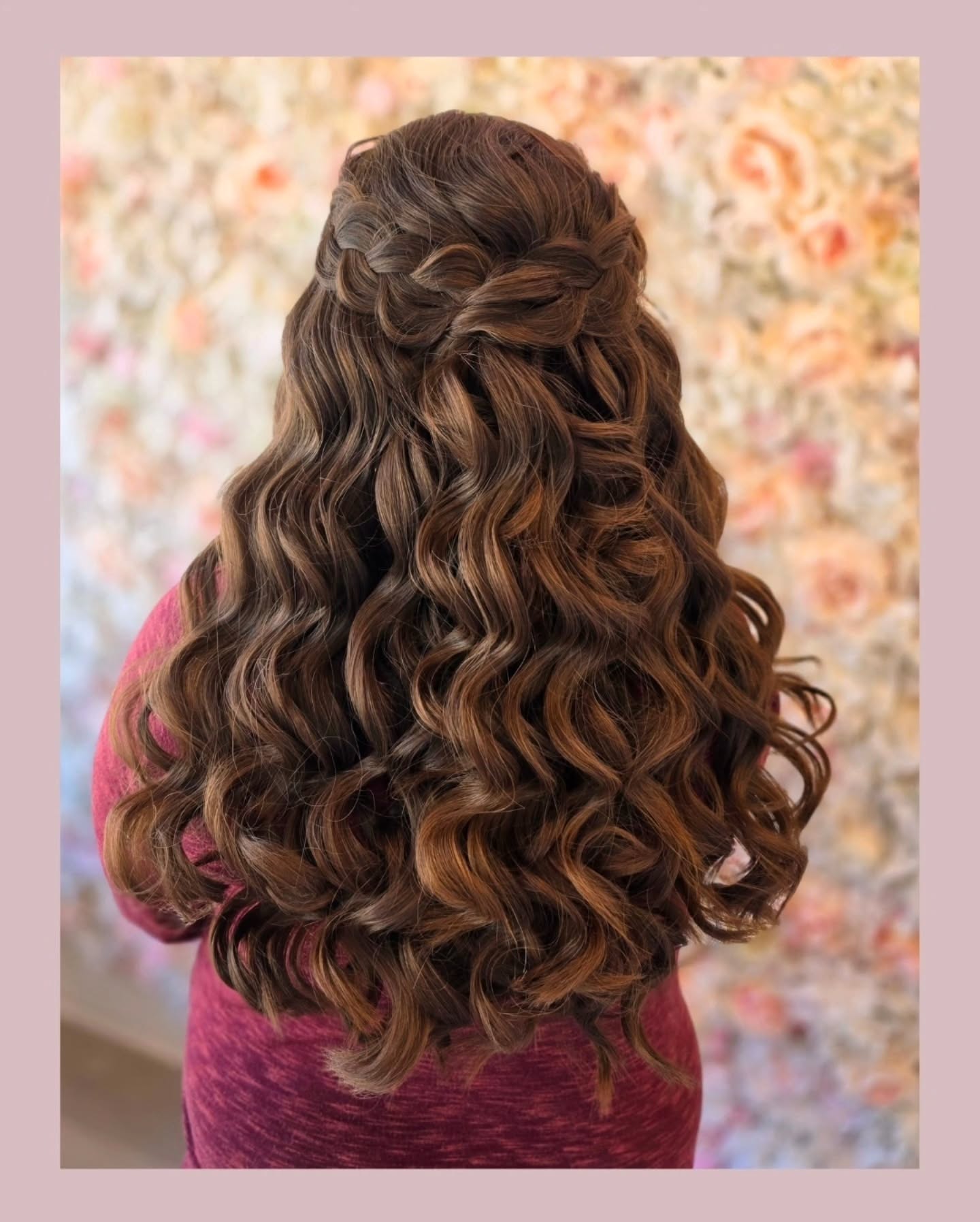 Sublime Chestnut Ribbons with Braided Crown