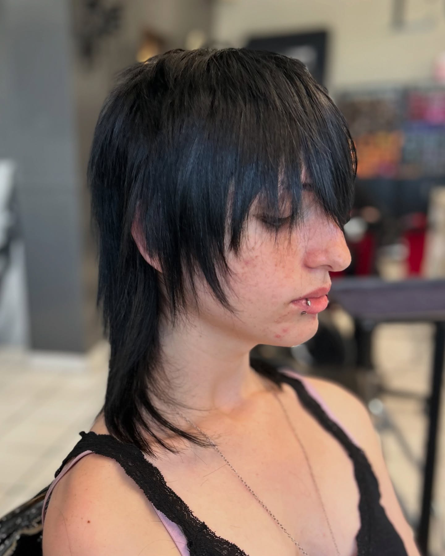 Edgy Asymmetrical Undercut With Bangs