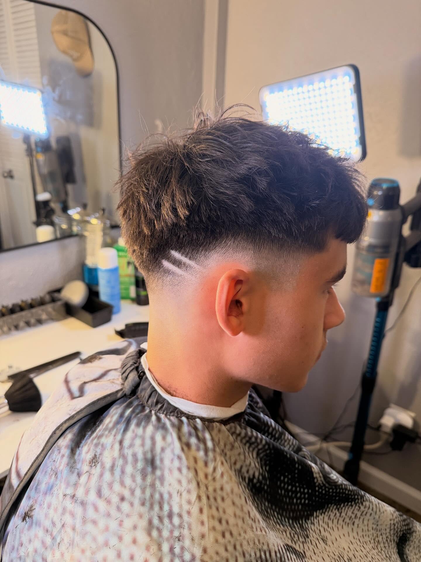 Edgy French Crop with Artistic Razor Design