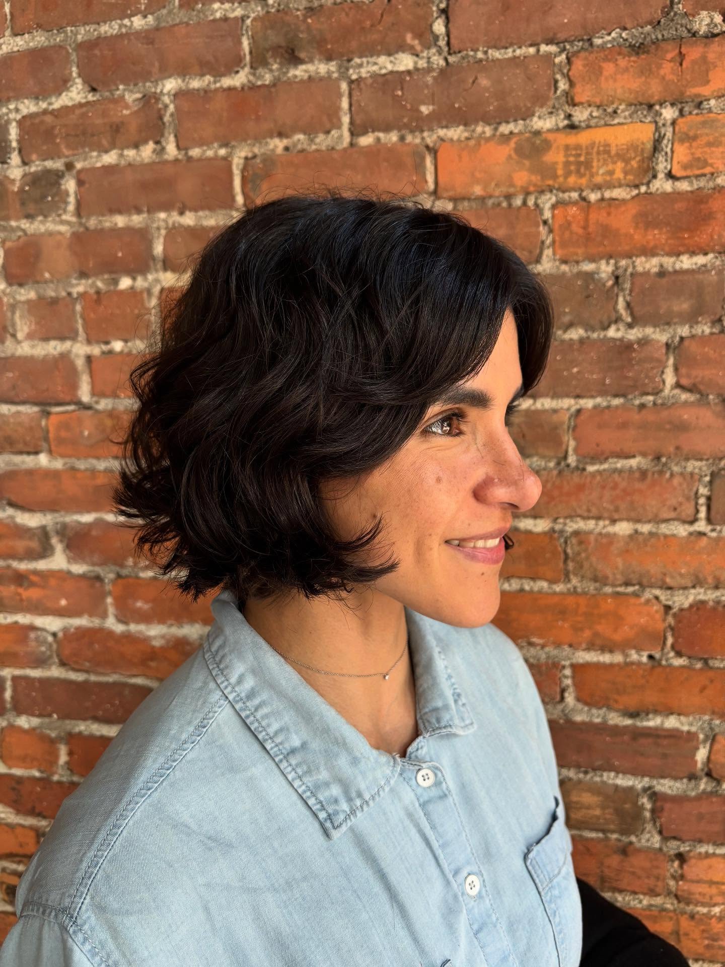 Playful Wavy Tousled Bob