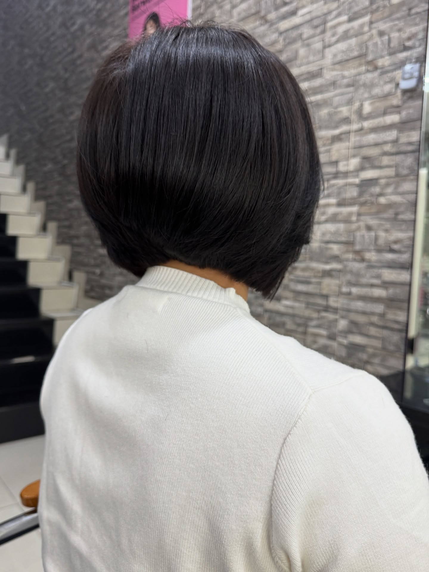 Polished Ebony Bob with Rounded Volume