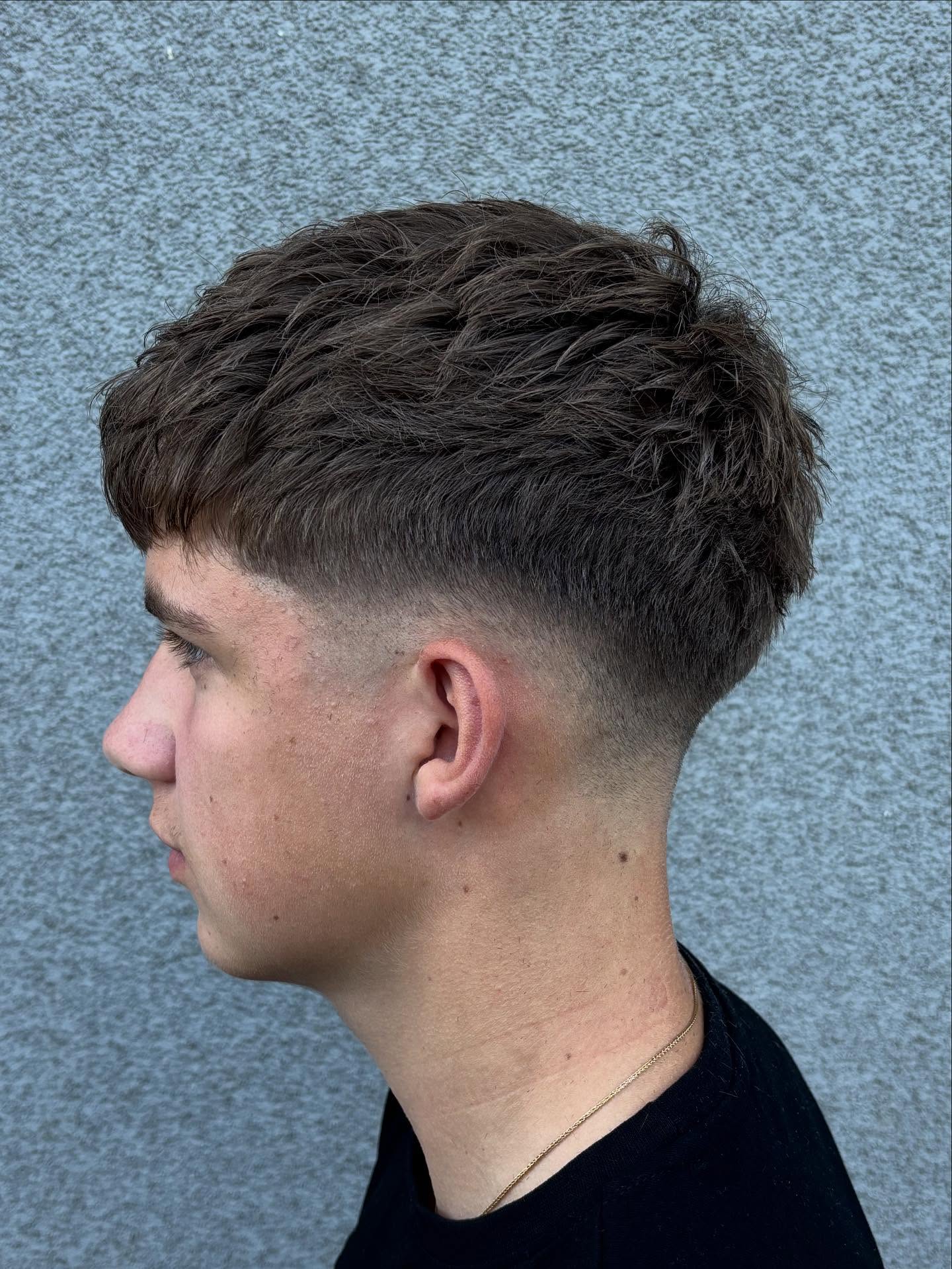 Sharp Contrast French Crop with High Fade