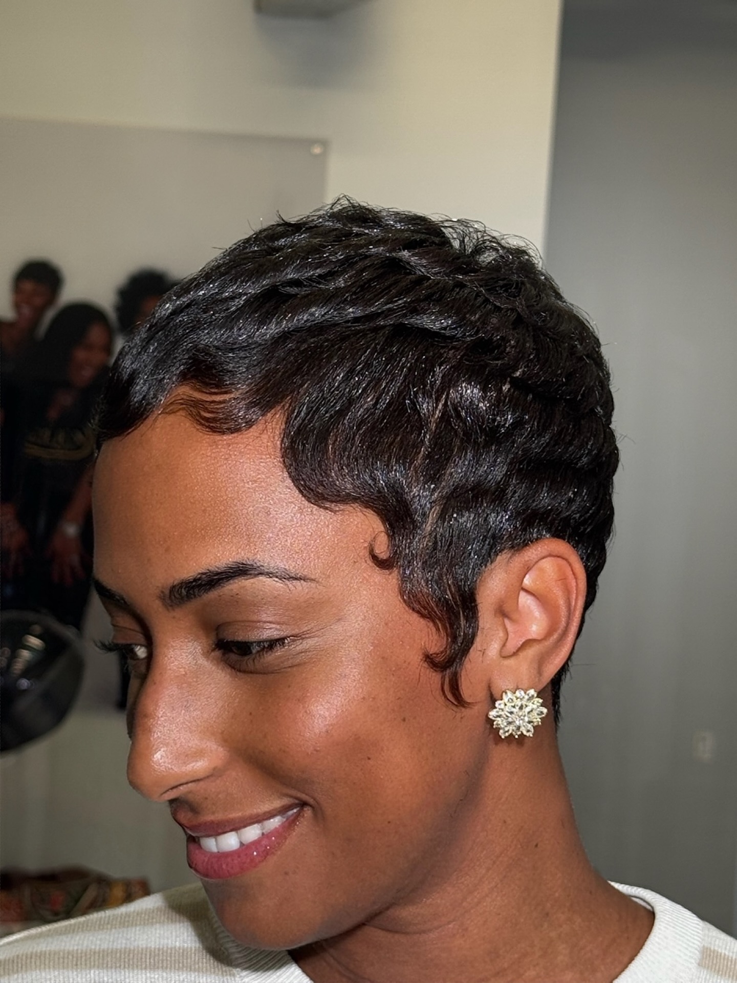 Sleek Sculpted Waves with Tapered Sides