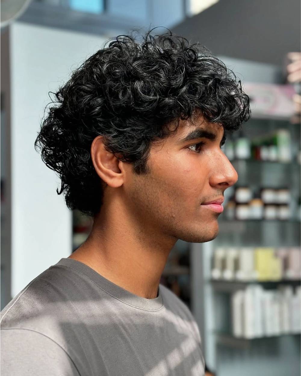 Textured Curly Crop with Defined Curls