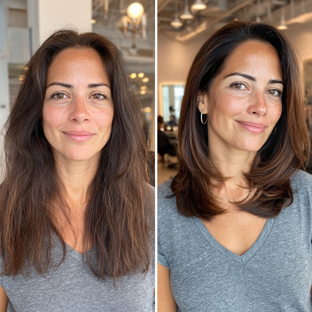 Classic Mid-Length Chestnut Transformation