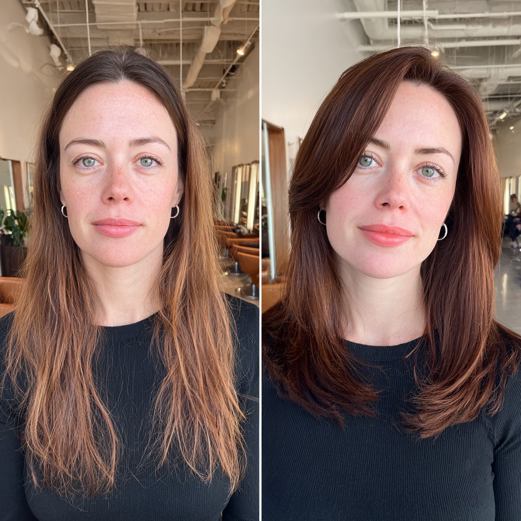 Warm Chestnut Layered Transformation