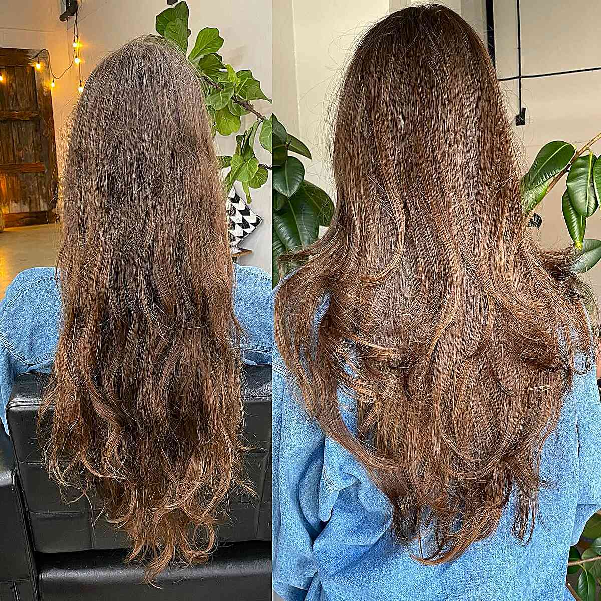 Beautiful Long Layered Waves