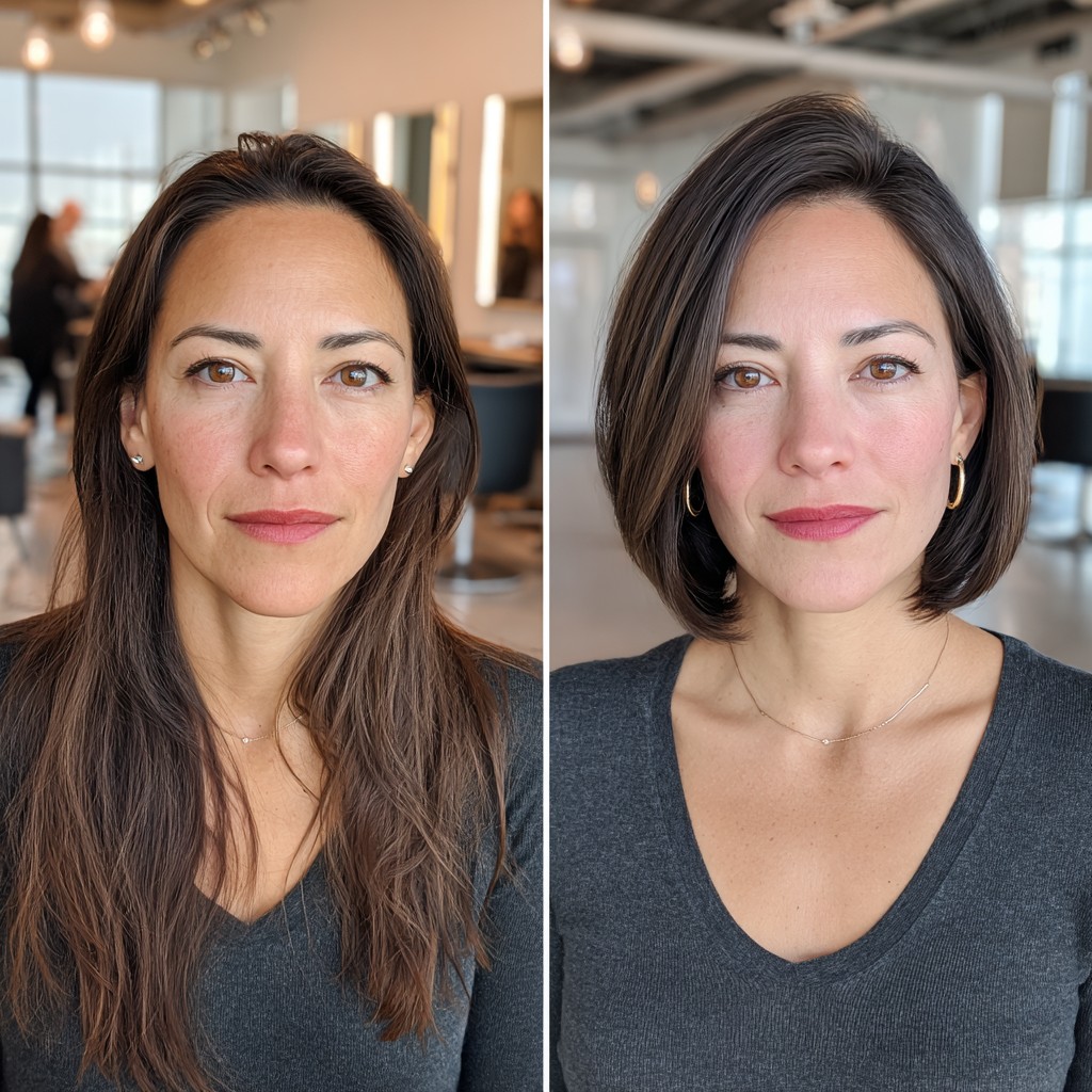 Elegant Tousled Bob with Textured Ends