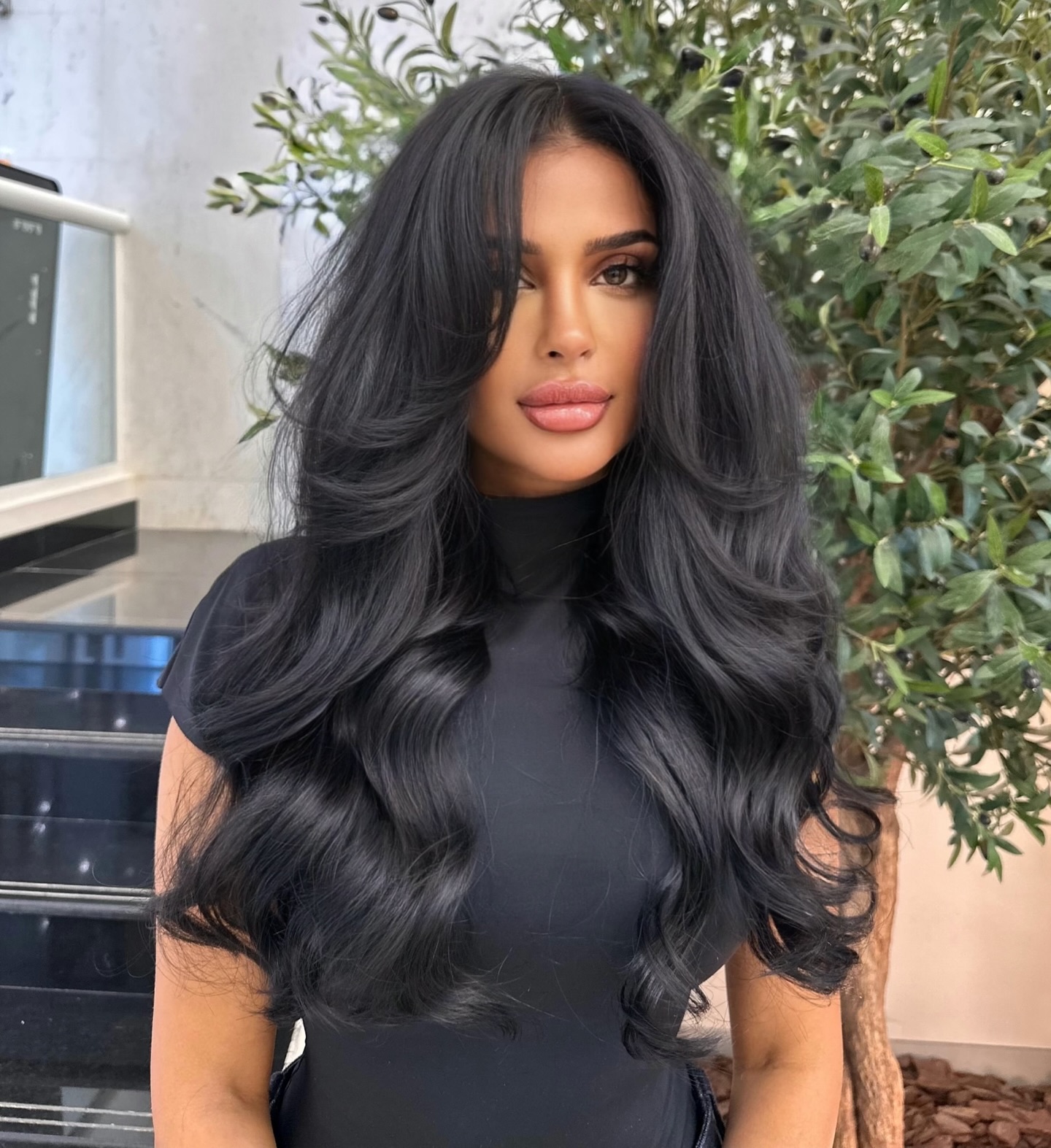 Luxurious Voluminous Black Waves